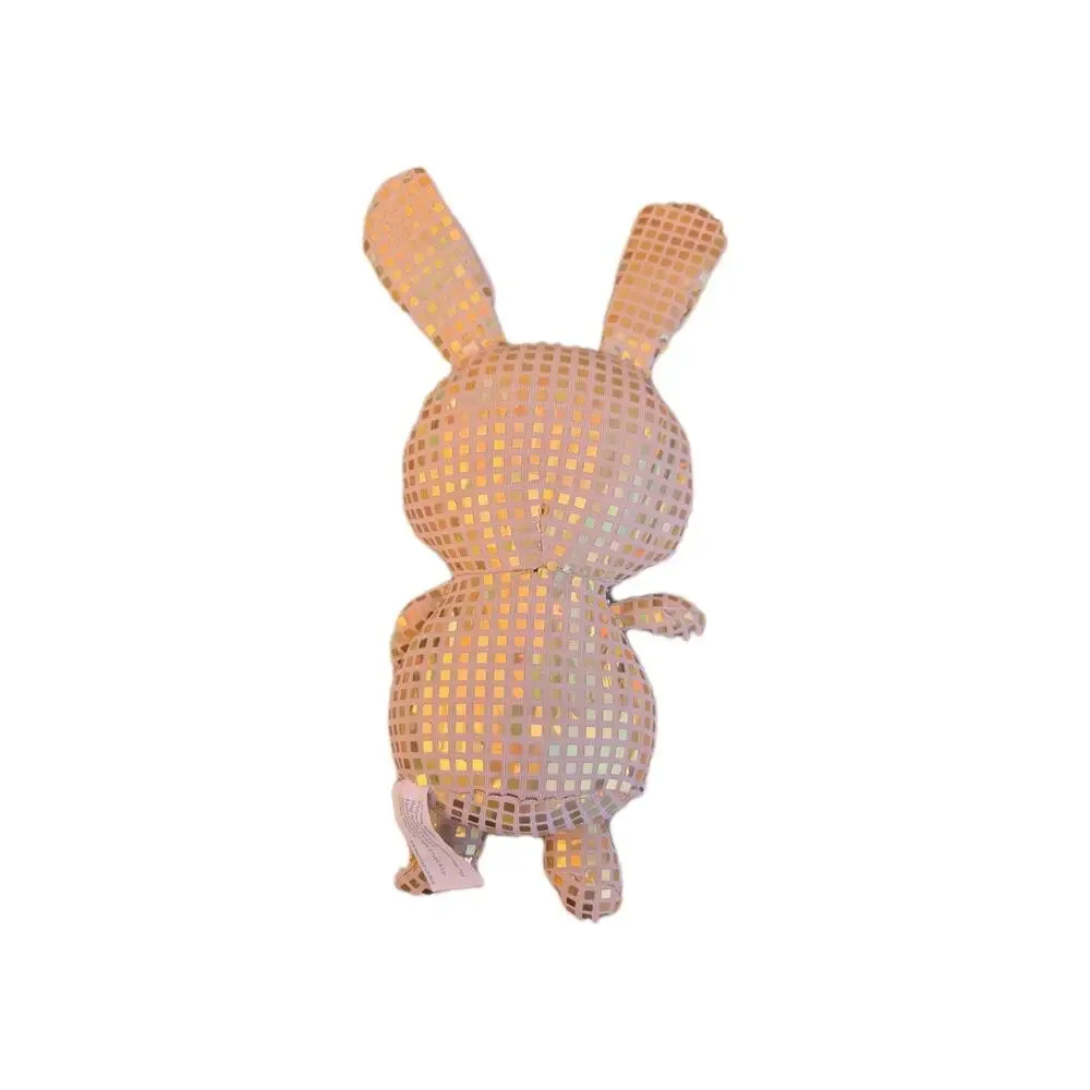 Way to Celebrate Walmart Stuffed Plush Gold Orange Bling Disco Bunny 12 Inch